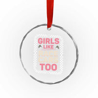 Racing Girl Crystal Glass Ornament Girls Like Race Cars Too TS14