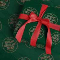 Radical Left Agenda Political Wrapping Paper Roll Equality Justice Climate Rights Liberal Satire - Wonder Print Shop
