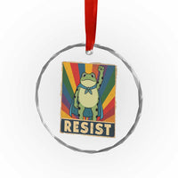 Rainbow Resist Frog Crystal Glass Ornament Portland Pride and Protest Resistance - Wonder Print Shop