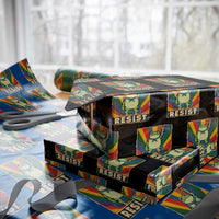 Rainbow Resist Frog Wrapping Paper Roll Portland Pride and Protest Resistance - Wonder Print Shop