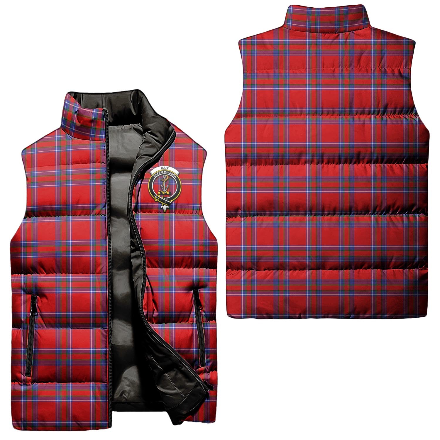 rait-clan-puffer-vest-family-crest-plaid-sleeveless-down-jacket