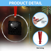 Rake Creepypasta Crystal Glass Ornament Creepy Cryptid Series Cryptozoology Gift Halloween TS10