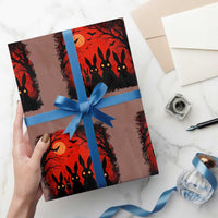 Rake Creepypasta Wrapping Paper Roll Creepy Cryptid Series Horror Goth Alt Alternative Art - Wonder Print Shop