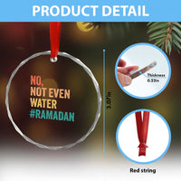 Ramadan Kareem Mubarak Crystal Glass Ornament No Not Even Water Ramadan TS02