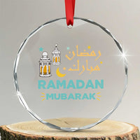 Ramadan Mubarak Muslim Crystal Glass Ornament - Wonder Print Shop