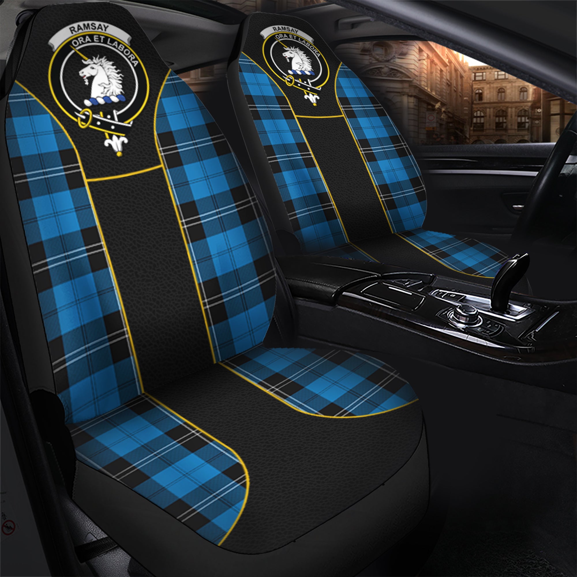 scottish-ramsay-blue-ancient-tartan-crest-car-seat-cover-special-style