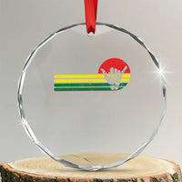 Rasta Reggae Shaka Hand Crystal Glass Ornament Retro Vintage Jamaica Flag Rasta Hawaii Shaka Sign - Wonder Print Shop
