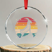 Raunchy Humor Crystal Glass Ornament Throat Goat Meme Gift TS12