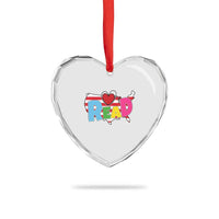 Read Lover America Map Heart Crystal Glass Ornament National Reading Month Bookish Book Lovers - Wonder Print Shop