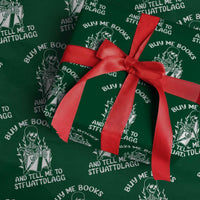Reading Skeleton Wrapping Paper Roll Buy Me Books And Tell Me To STFUATTDLAGG Funny Smut Reader
