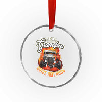 Real Grandpas Drive Hotrods Crystal Glass Ornament Vintage 1932 Hotrod