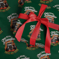 Real Grandpas Drive Hotrods Wrapping Paper Roll Vintage 1932 Hotrod