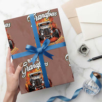 Real Grandpas Drive Hotrods Wrapping Paper Roll Vintage 1932 Hotrod