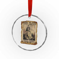 Red Cloud Crystal Glass Ornament Oglala Lakota Sioux Native American Chief Warrior History TS10