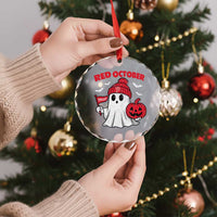 Red October Halloween Ghost Crystal Glass Ornament Philadelphia Spooky Pumpkin Baseball Fan TS10