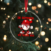 Red October Phillies Crystal Glass Ornament Philadelphia Baseball Drip Boy TS10