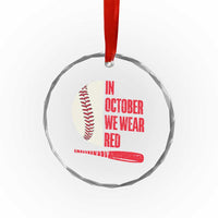 Red October Phillies Crystal Glass Ornament Retro Philadelphia Baseball Fan - Wonder Print Shop
