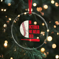 Red October Phillies Crystal Glass Ornament Retro Philadelphia Baseball Fan TS10