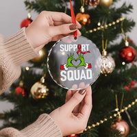 Red Ribbon AIDS Awareness Crystal Glass Ornament Elf Hand Christmas HIV Support TS14
