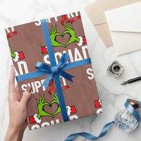 Red Ribbon AIDS Awareness Wrapping Paper Roll Elf Hand Christmas HIV Support - Wonder Print Shop