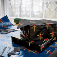 Red Ribbon Christian Wrapping Paper Roll Cross Bible Verse - Wonder Print Shop