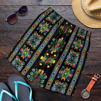 Regalia Stripe Floral Pattern Shorts for Men Colorful Attractive - Wonder Print Shop