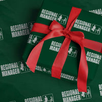 Regional Manager Wrapping Paper Roll Funny Dad Baby Matching