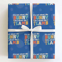 Religious Easter Wrapping Paper Roll Retro Its Not About The Bunny Its About The Lamb