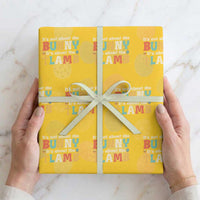 Religious Easter Wrapping Paper Roll Retro Its Not About The Bunny Its About The Lamb