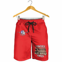 Remembering Tuskegee Airmen Shorts for Men Heroes of the 332nd Squadron Red Art - Wonder Print Shop