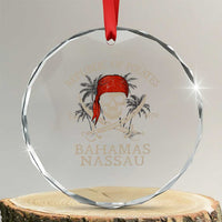 Republic Of Pirates Nassau Bahamas Crystal Glass Ornament Vintage Caribbean Summer Vacation TS10