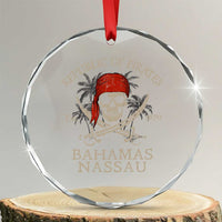 Republic Of Pirates Nassau Bahamas Crystal Glass Ornament Vintage Caribbean Summer Vacation TS10