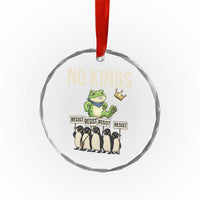 Resist Frog Crystal Glass Ornament No Kings Funny Portland Protest ICE Activist Meme TS14