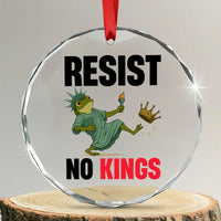 Resist Frog Crystal Glass Ornament No Kings In America Political 2025 - Wonder Print Shop