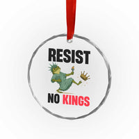 Resist Frog Crystal Glass Ornament No Kings In America Political 2025 TS14