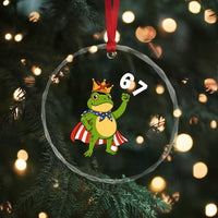 Resist Frog Crystal Glass Ornament Super American 67 Six Seven Meme - Wonder Print Shop