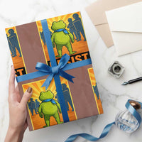Resist Frog Graphic Wrapping Paper Roll Protest Stand Against Fascism - Wonder Print Shop