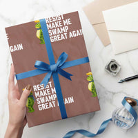 Resist Frog Wrapping Paper Roll Funny Polittical 2025 Meme - Wonder Print Shop