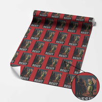 Resist Frog Wrapping Paper Roll Portland Frog Activist America Political 2025 - Wonder Print Shop