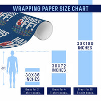 Resist Hands Off Wrapping Paper Roll Protect USA American We The People - Wonder Print Shop
