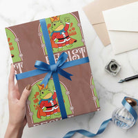Resist Portland Frog Protest Wrapping Paper Roll Funny No Kings Xmas Gift - Wonder Print Shop
