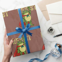 Resist Super Frog Wrapping Paper Roll Free Portland Political Satire Retro Graphic - Wonder Print Shop