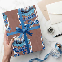 Respect The Drip Baseball Wrapping Paper Roll Driping Ice Cream Sport Lover - Wonder Print Shop