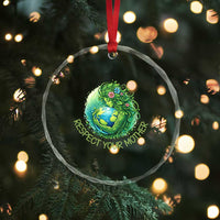 Respect Your Mother Crystal Glass Ornament Earth Mother Hugging Planet