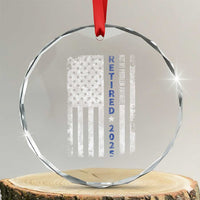 Retired 2025 Crystal Glass Ornament Not My Problem Anymore Vintage American Flag TS10