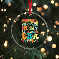 Retired Est 2025 Crystal Glass Ornament In My Retirement Era Groovy Summer Vibes TS10