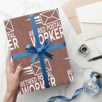 Retired Postal Worker Wrapping Paper Roll Mailman Postman Retirement Gifts - Wonder Print Shop