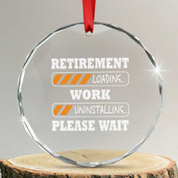 Retirement Loading Crystal Glass Ornament Work Uninstalling Soon To Be Retired Retiring