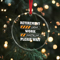 Retirement Loading Crystal Glass Ornament Work Uninstalling Soon To Be Retired Retiring