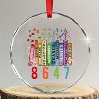 Retro 8647 Crystal Glass Ornament Equal Rights Book Flower Feminist Women Rights - Wonder Print Shop